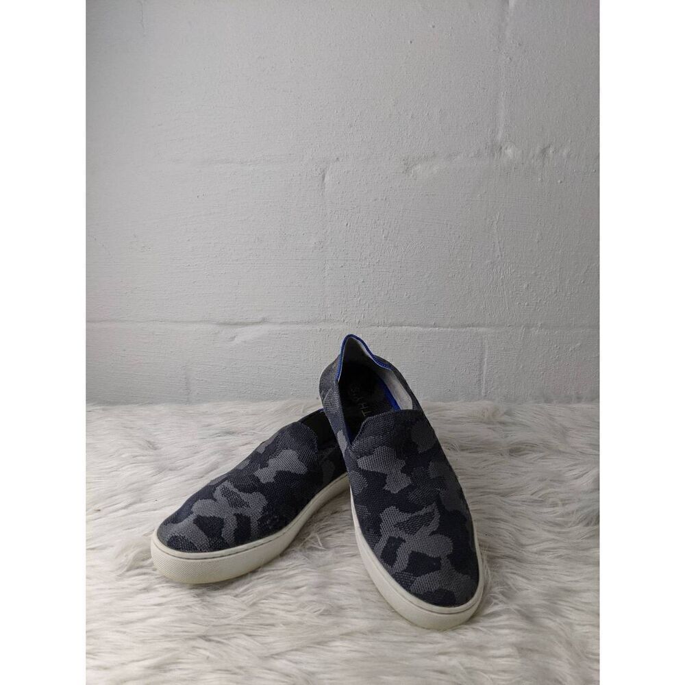 Rothy's Gray Camo Textile The Original Slip On Sneakers Size 9.5 Womens Loafers‎